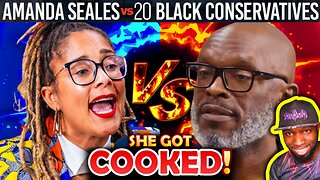 🚨Washed Up Black Actress Amanda Seales Gets COOKED By 20 Black Conservatives in FIERY Debate!