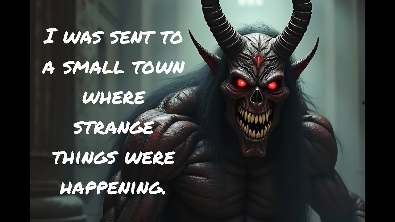 I was sent to a small town where strange things were happening.