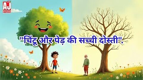 Chintu and the Tree 🌳 | True Moral Story for Kids 😊