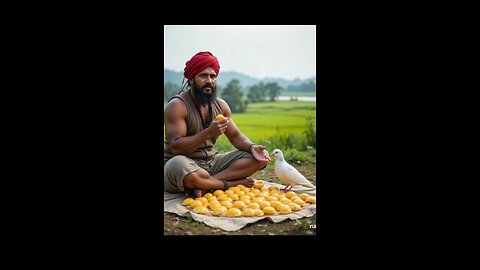 pigeon and mango