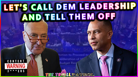Calling Senator Chuck Schumer And Congressman Hakeem Jefferies And Giving Them A Piece Of My Mind