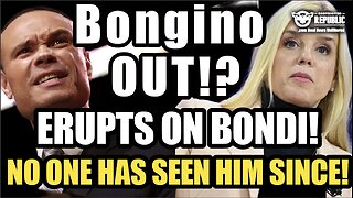 BREAKING! White House Shake Up! Dan Bongino Erupts at Bondi & No One’s Seen Him Since!