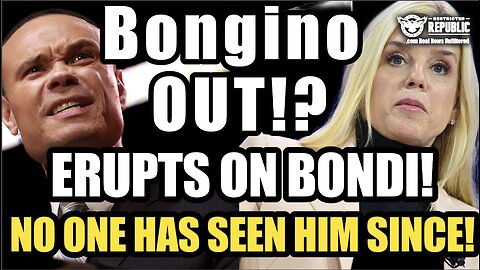 BREAKING! White House Shake Up! Dan Bongino Erupts at Bondi & No One’s Seen Him Since!