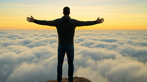 Above the Clouds – Epic Mountain Sunset #Mrbeast