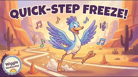 Zoom Roadrunner’s Quick-Step Track 🏃‍♂️ | Wiggle Wednesday Dance for Kids