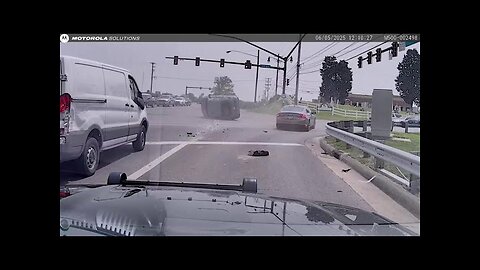Dashcam video shows pursuit, crash involving stolen Honda in Franklin County