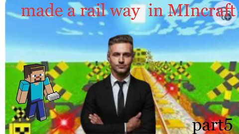 making rail way in Mincraftpart5