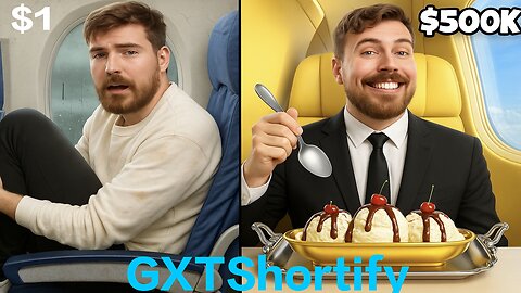 $1 vs $500,000 Plane Seat Comparison | Luxury First Class Travel vs Budget Flight