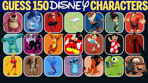Guess the 150 Disney Characters