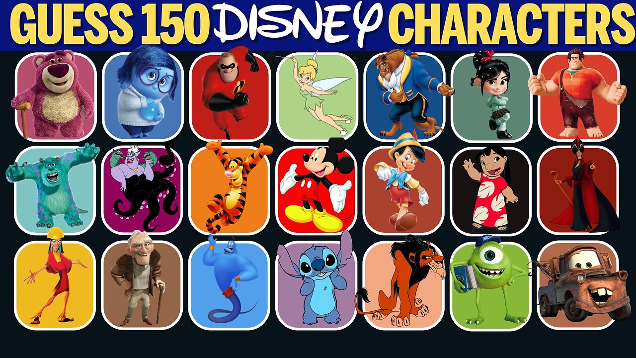Guess the 150 Disney Characters