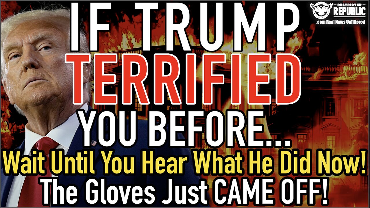 If Trump Terrified You Before…Wait Until You Hear What He Did Now! The Gloves Just Came OFF!
