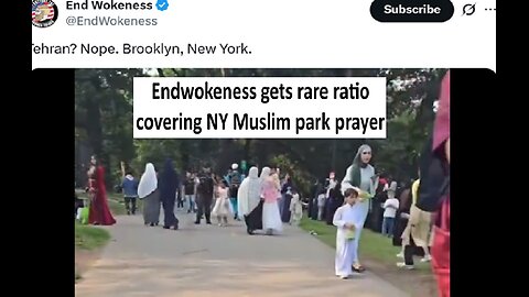 New York Muslim public park celebration goes viral, Endwokeness gets ratioed