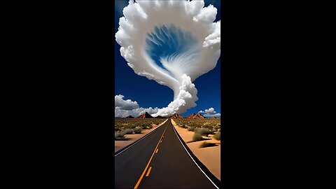 Desert Highway to the Giant Cloud