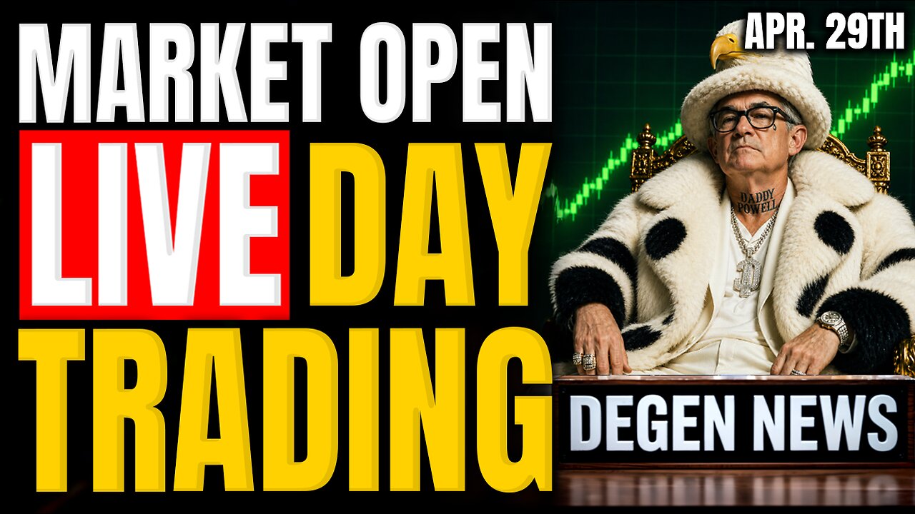 LIVE DAY TRADING: FOMC Fed Interest Rate Decision, Trump Trolls Iran & Earnings