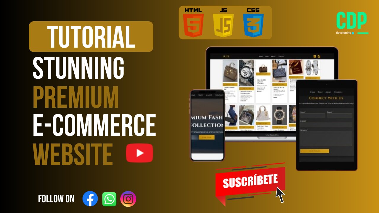 Build a World-Class Premium E-Commerce Website from Scratch with HTML, CSS & JavaScript! 🚀 Ultimate