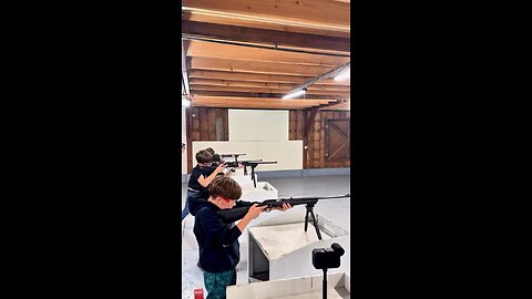 Shooting rimfire rifles on the range!