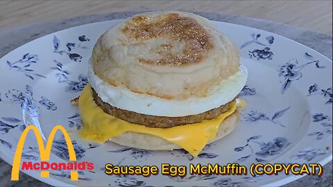 Homemade McDonald's Egg McMuffin