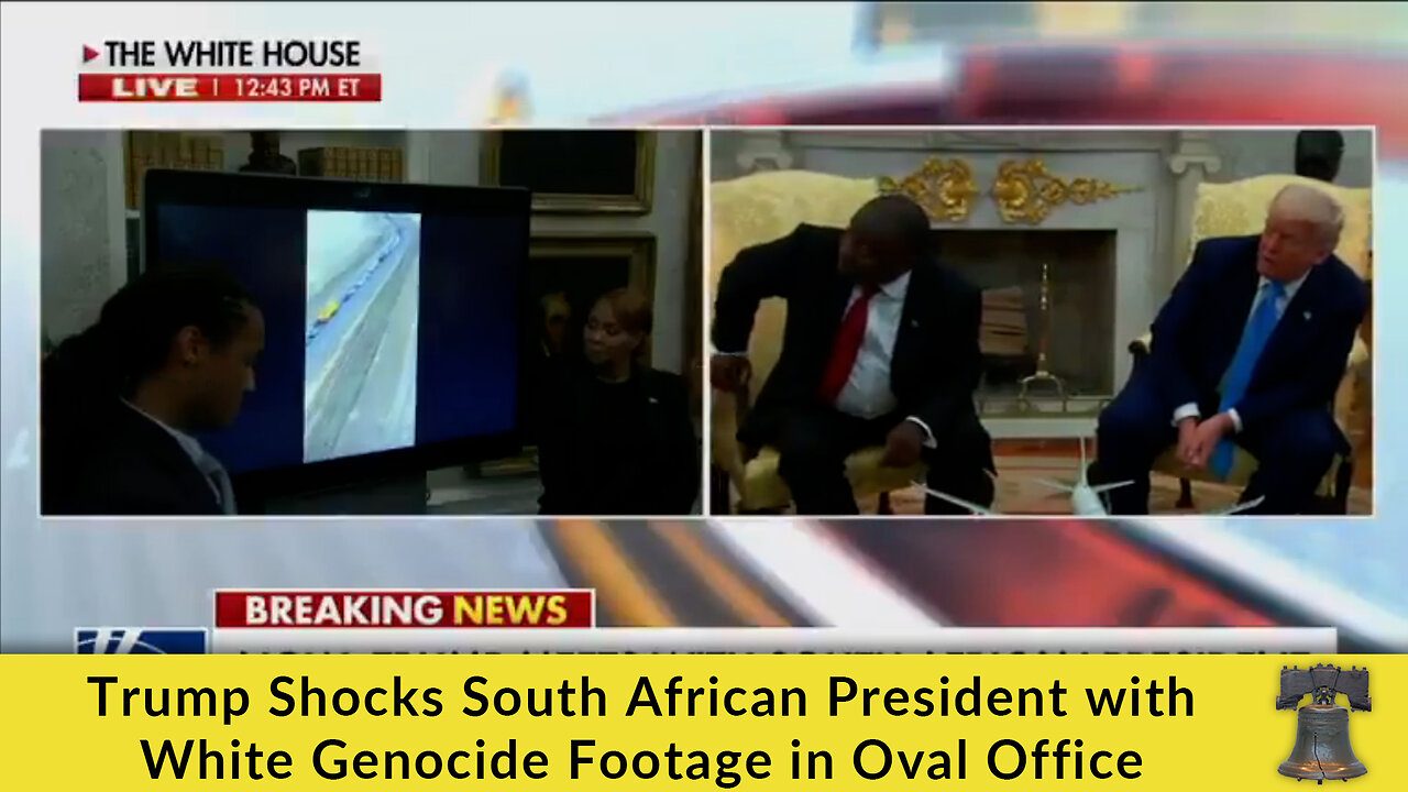 Trump Shocks South African President with White Genocide Footage in Oval Office