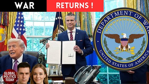 Trump Revives the Department of War: What This Shocking Change Really Means @Global Politics Today