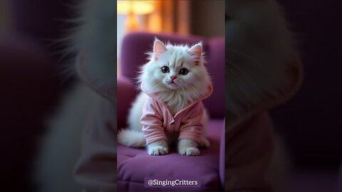 Funny singing cat surprises everyone!