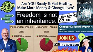 #351 Financial Freedom IS EASY With The Right Tools & Team! STOP BEING A SLAVE TO THE SYSTEM & TAKE CONTROL OF YOUR Personal, HEALTH & Financial Freedoms! Are YOU Ready To Get Healthy, Make More Money & Change Lives? JOIN THE MOVEMENT NOW!