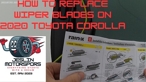 How To Replace Wiper Blades on a 2020 Toyota Corolla