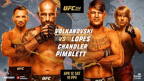 Stream UFC 314 Alexander Volkanovski vs Diego Lopes