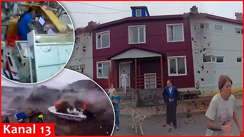 Images of the moment of earthquake in Russia： it caused destruction and tsunami