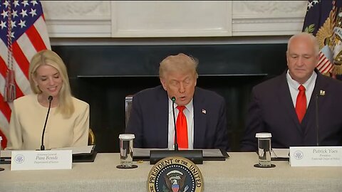 President Trump participates in a roundtable discussion with the Fraternal Order of Police