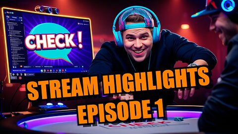 Chat says CHECK but I go ALL-IN for the win! | ONLINE POKER LIVE STREAM HIGHLIGHTS | EPISODE 1