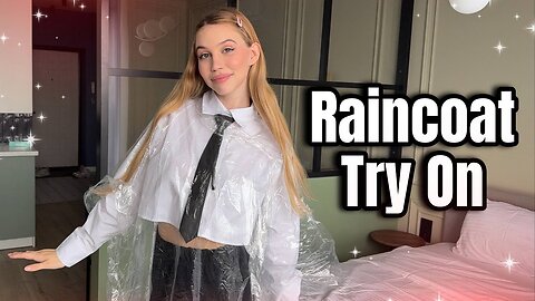 [4K USA] Raincoat Try-On Haul with Molly