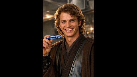 Clone Wars Hero "Anakin Skywalker" starring in his first "Mentos" commercial