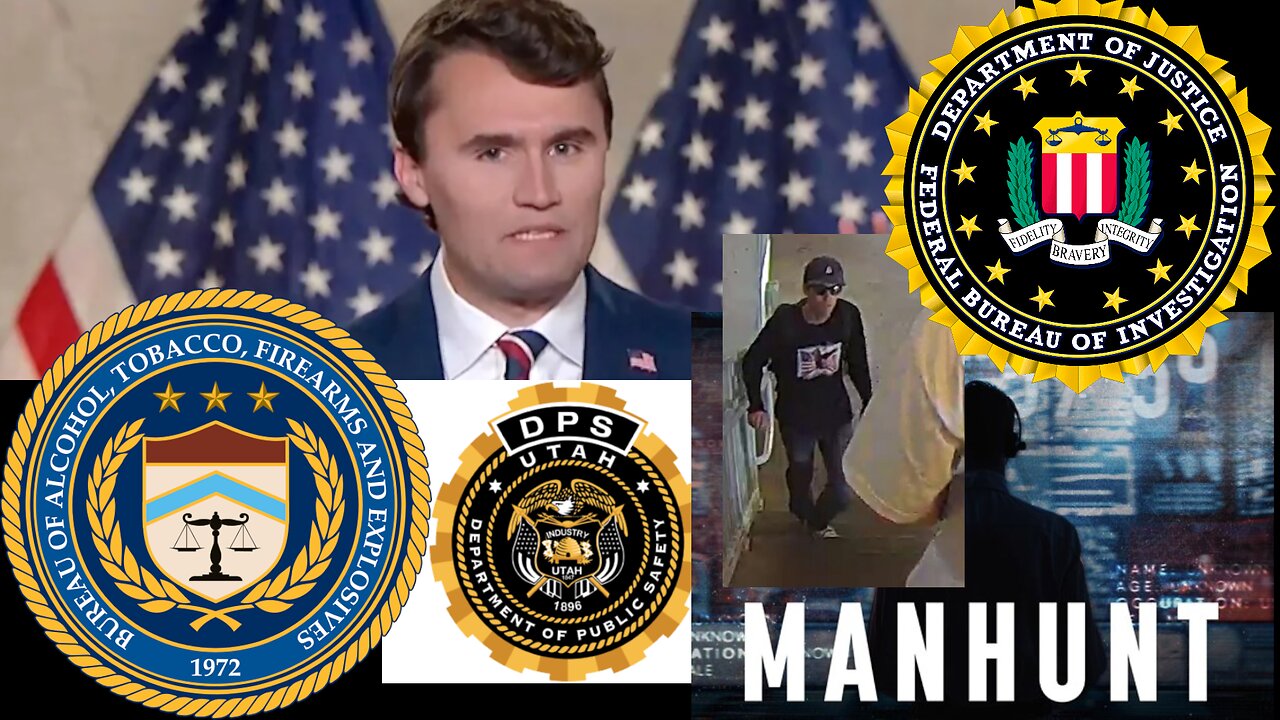 LIVE! MANHUNT for Charlie Kirk Shooter.