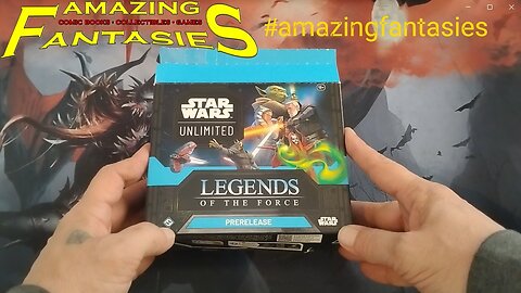 Star Wars Unlimited Legends of the Force Pre-release Box Opening Amazing Fantasies Topeka Game Shop