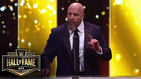 TRIPLE H's 2nd WWE Hall of Fame Induction Ceremony video HD.