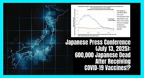 600,000 Japanese DEAD After Receiving COVID-19 Vaccines! Japanese Press Conference (July 13, 2025)