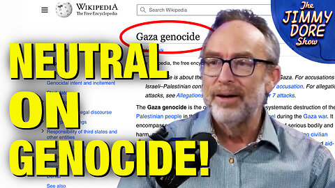 Wikipedia Founder WHITEWASHES Gaza Genocide!