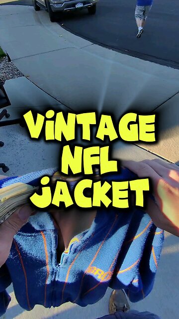 Found a vintage NFL Broncos jacket at this #garagesale