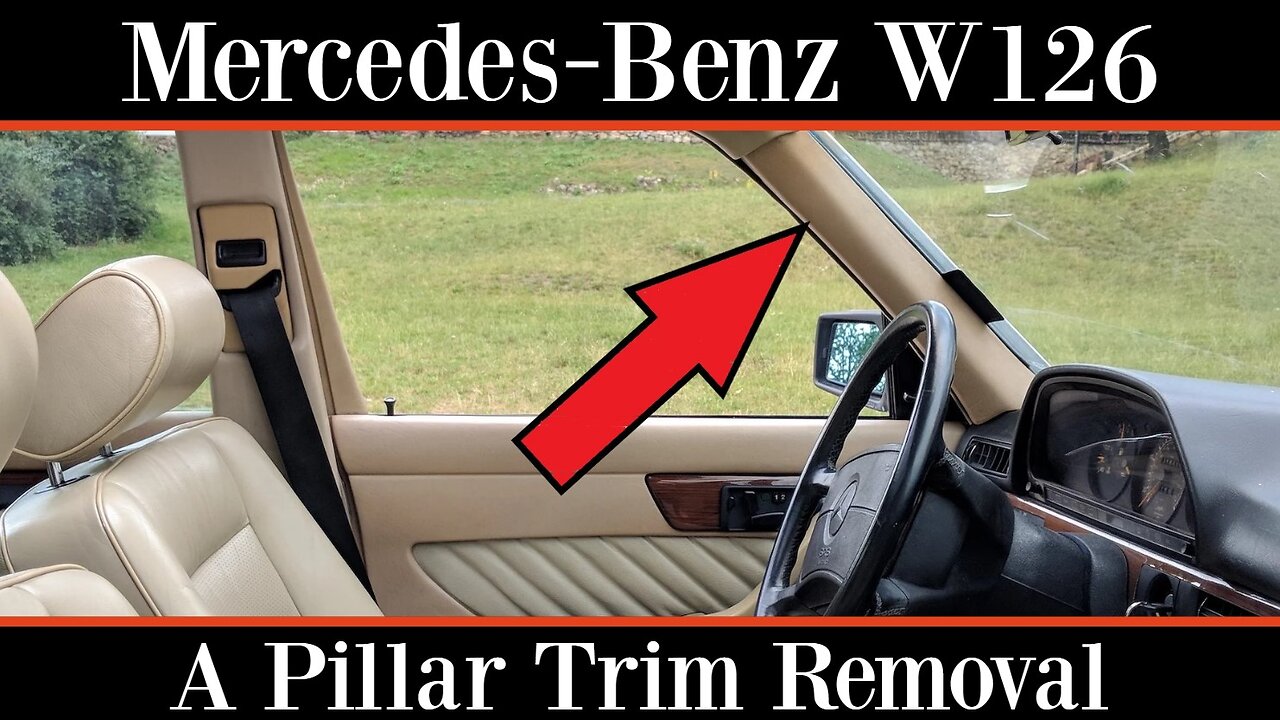 Mercedes Benz W126 - How to remove and replace the A pillar tutorial