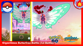 Gigantimax Butterfree Battle (1st Battle) | Pokemon GO