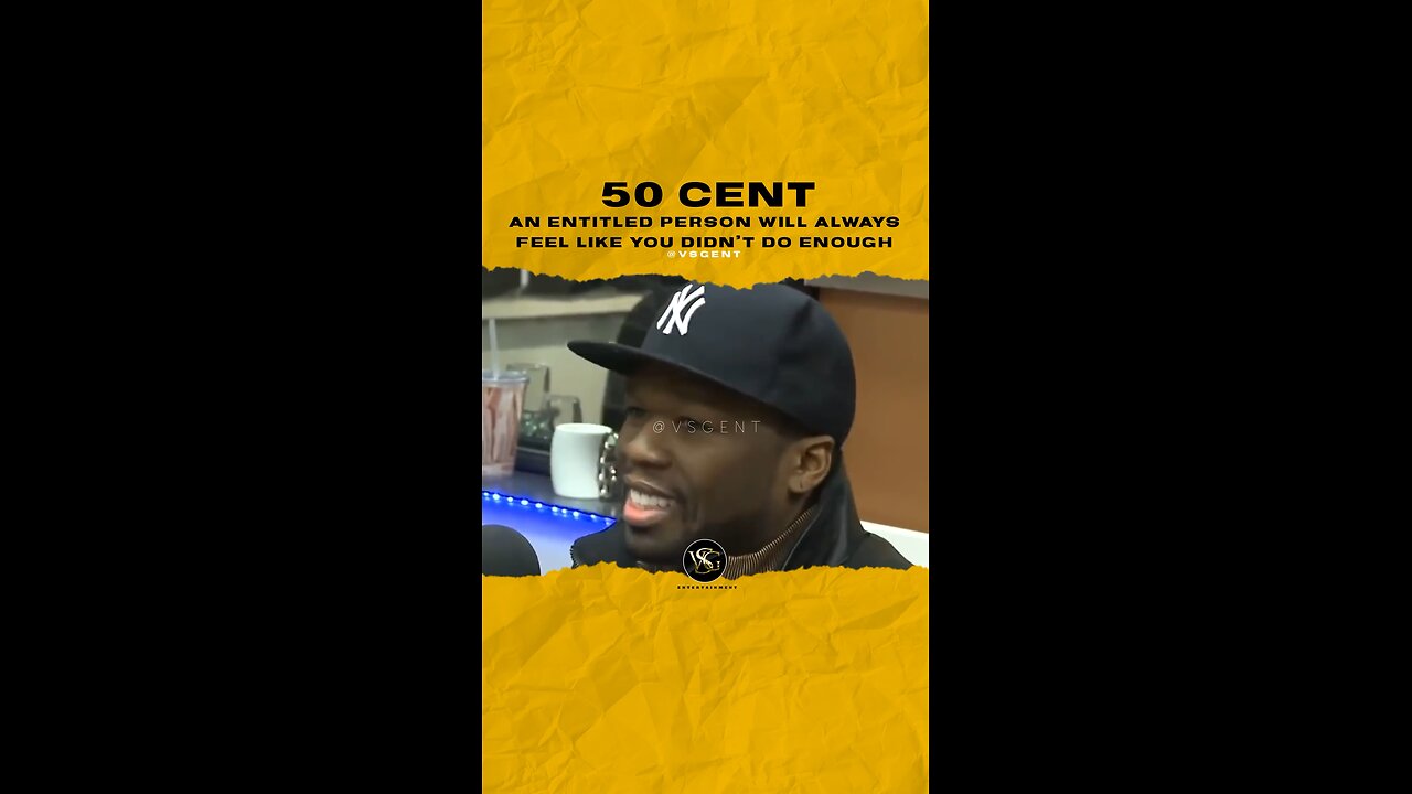 @50cent An entitled person will always feel like you didn’t do enough