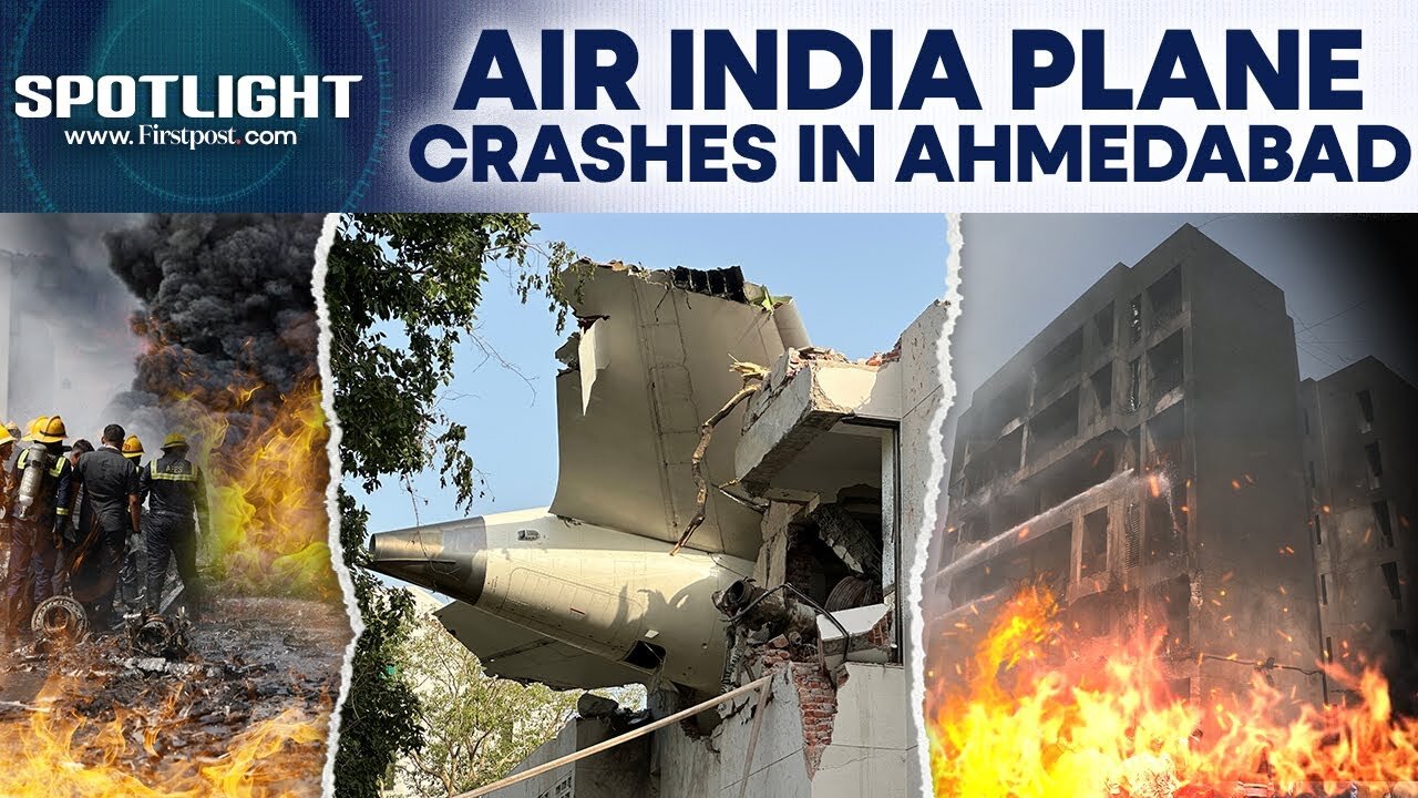 Ahmedabad Air India Tragedy_ Boeing 787 Plane With 242 Onboard Crashes Into Hostel _ Spotlight _N18G