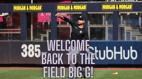 Big G in the field! Stanton in the outfield for the first time since September 2023