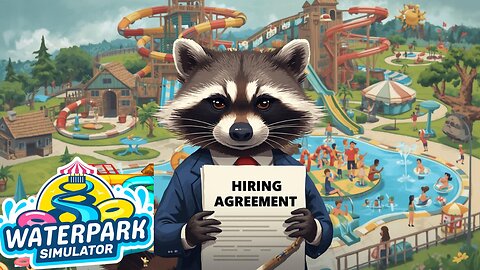 Hiring my first employee in waterpark simulator. part 3