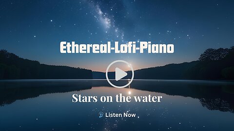 Stars on the water│Lofi Piano Soundscape for Early Morning Calm