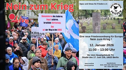 Live:🛑"Eine neue Friedensordnung für Europa"-12012026