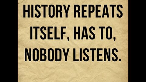 Are We Going to Try This Again? History Repeating Itself