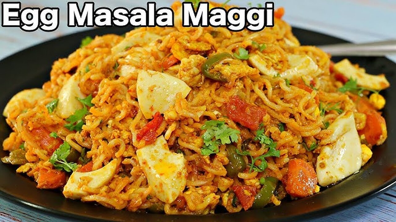 Street Style Egg Maggi Recipe