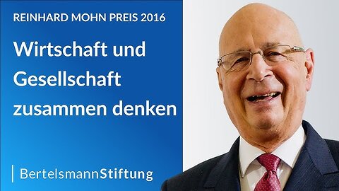 Klaus Schwab ontving in 2016 de “Reinhard Mohn Preis” van Bertelsmann Stiftung