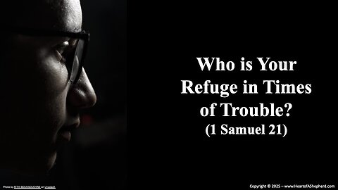 Who is Your Refuge in Times of Trouble? (1 Samuel 21) from www.HeartofAShepherd.com.